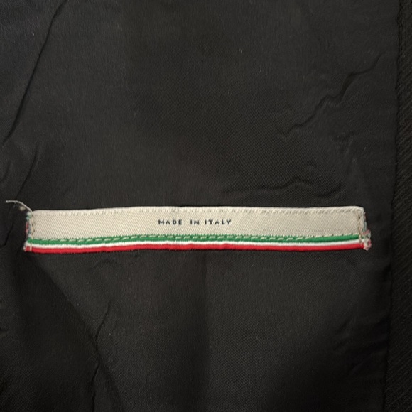 Herno Black Bomber Jacket with Gold Zipper - Picture 6 of 7